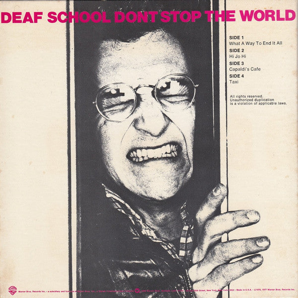 Deaf School : 2nd Honeymoon / Don't Stop The World (2x7", Promo, Smplr)