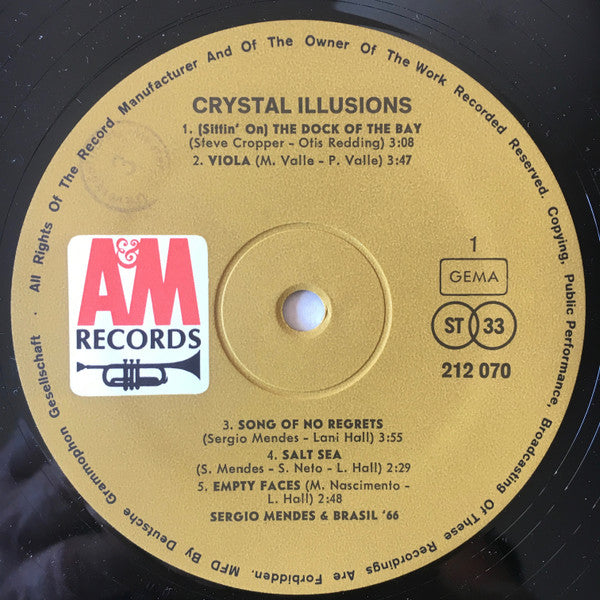 Sérgio Mendes & Brasil '66 : Crystal Illusions (LP, Album)