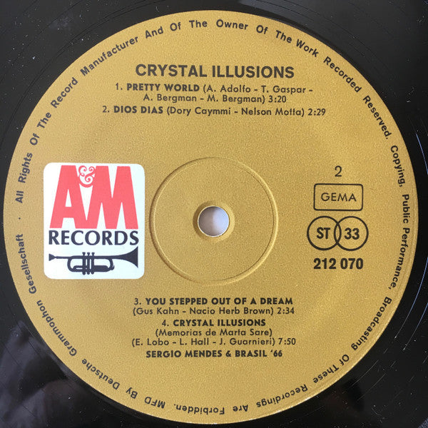 Sérgio Mendes & Brasil '66 : Crystal Illusions (LP, Album)
