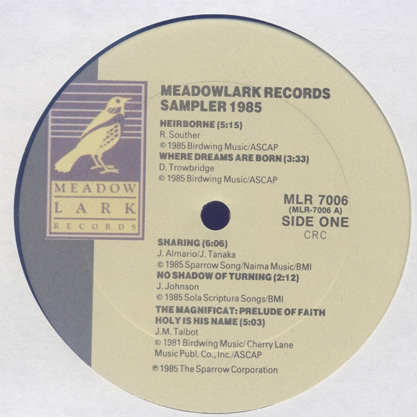 Various : Meadowlark Records Sampler 1985 (LP, Comp, Club, Smplr, Tra)