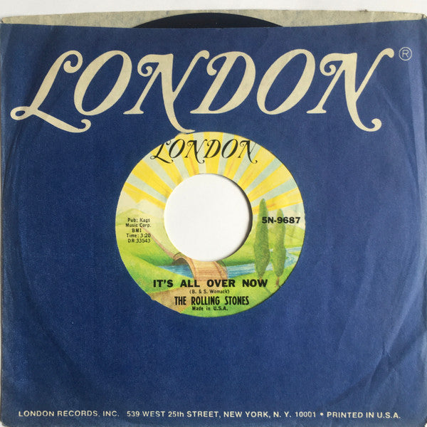 The Rolling Stones : It's All Over Now / Good Times Bad Times (7", Single, RE)