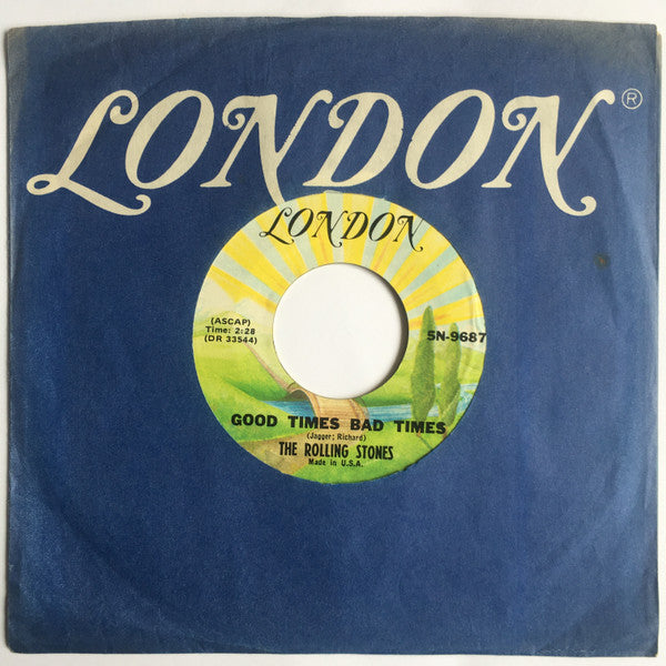 The Rolling Stones : It's All Over Now / Good Times Bad Times (7", Single, RE)