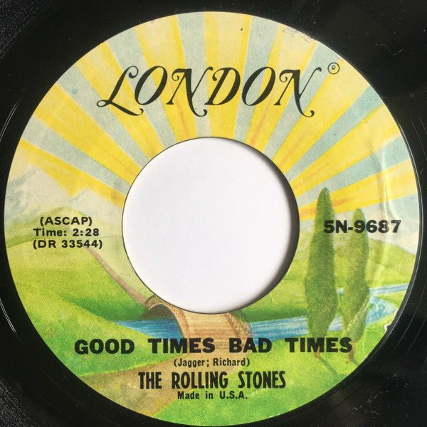 The Rolling Stones : It's All Over Now / Good Times Bad Times (7", Single, RE)