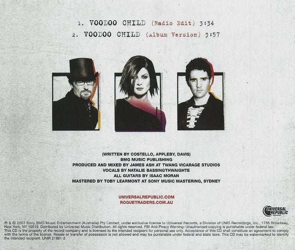 Rogue Traders : Voodoo Child (CD, Single, Promo)