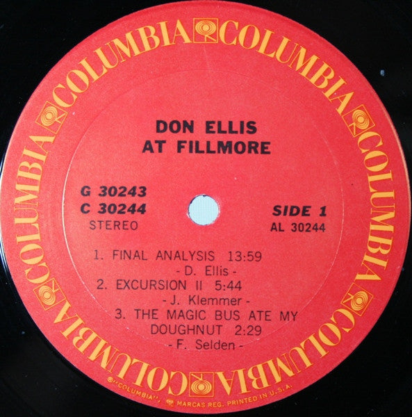Don Ellis : Don Ellis At Fillmore (2xLP, Album, Ter)