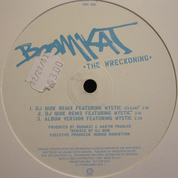 Boomkat : The Wreckoning (12")