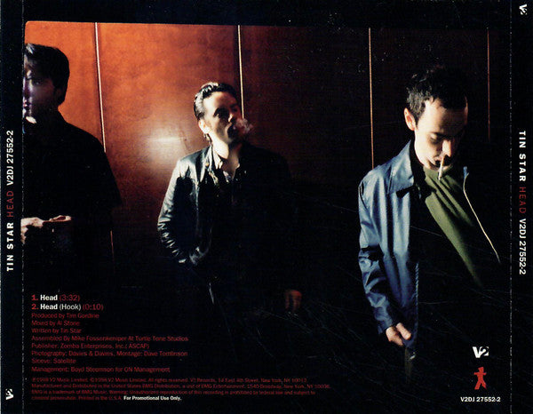 Tin Star : Head (CD, Single, Promo)