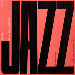 Various : Jazz Volume 9: Piano (LP, Album, Comp, Mono)