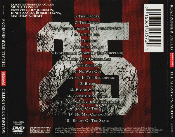 Roadrunner United : The All-Star Sessions (CD, Album + DVD)