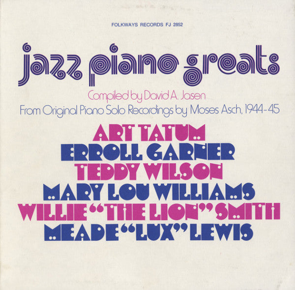 Various : Jazz Piano Greats (LP, Comp)