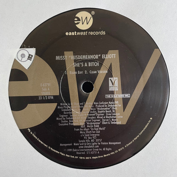 Missy "Misdemeanor" Elliott* : She's A Bitch (12")