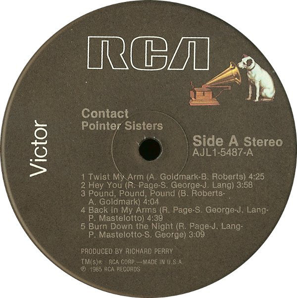 Pointer Sisters : Contact (LP, Album, Ind)