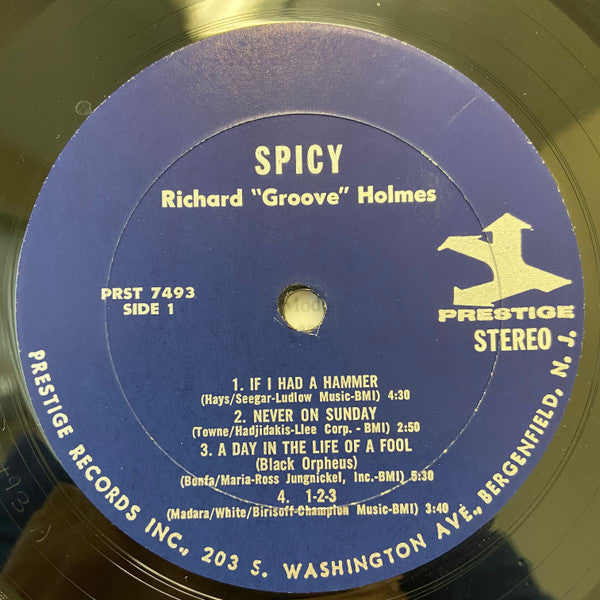 Richard "Groove" Holmes : Spicy (LP, Album)