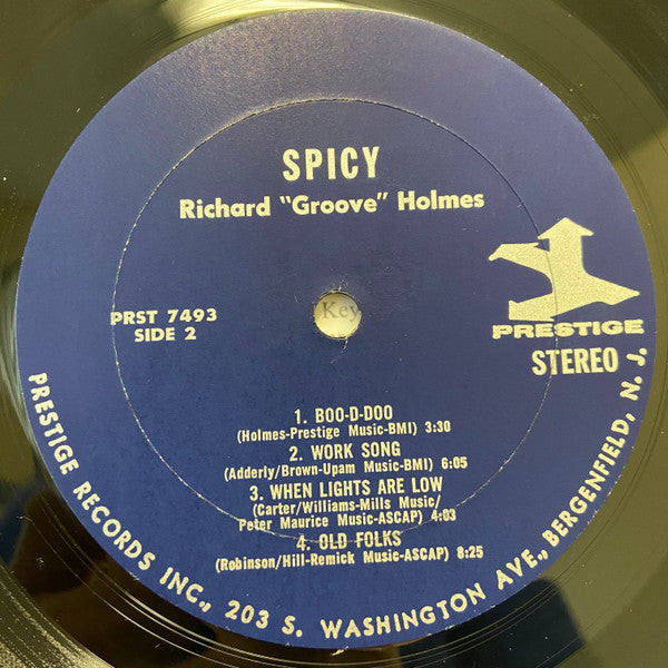 Richard "Groove" Holmes : Spicy (LP, Album)