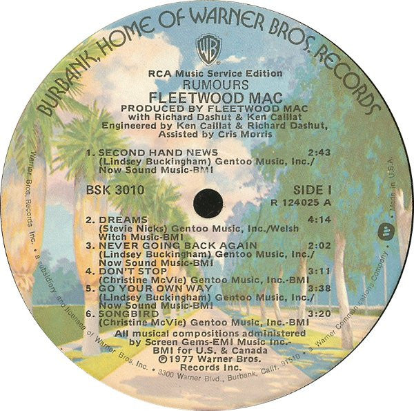 Fleetwood Mac : Rumours (LP, Album, Club, RCA)