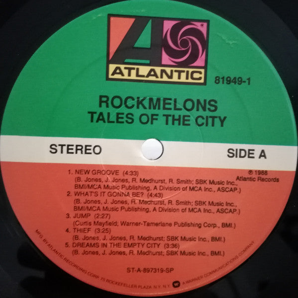 The Rockmelons : Tales Of The City (LP, Album)