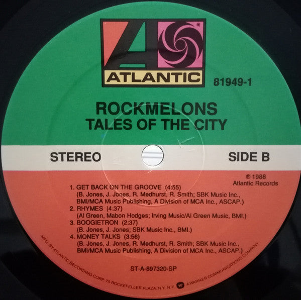 The Rockmelons : Tales Of The City (LP, Album)