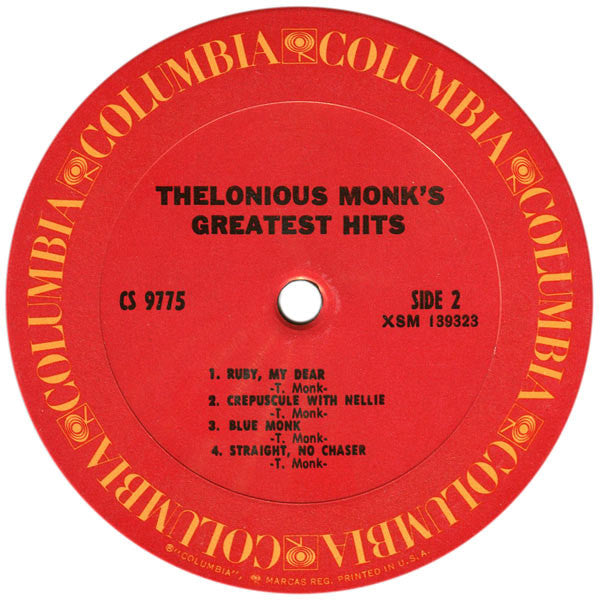 Thelonious Monk : Monk's Greatest Hits (LP, Comp, RE)