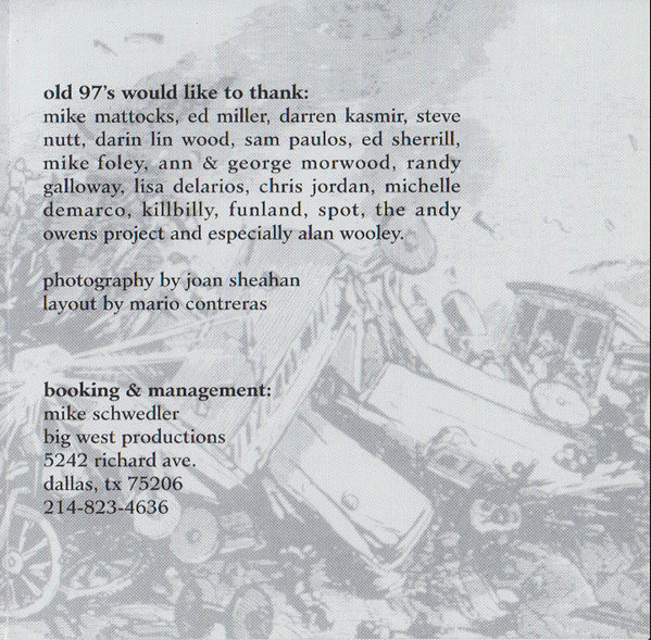 Old 97's : Hitchhike To Rhome (CD, Album, RP)