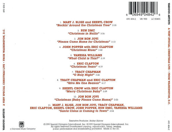 Various : A Very Special Christmas Live • From Washington, D.C. (CD, Comp)