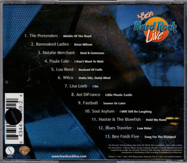 Various : The Best Of Hard Rock Live (CD, Comp)