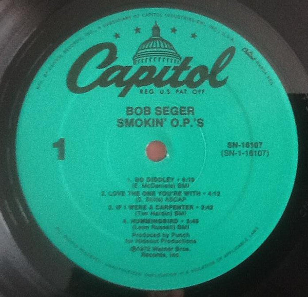 Bob Seger : Smokin' O.P.'S (LP, Album, RE, Spe)