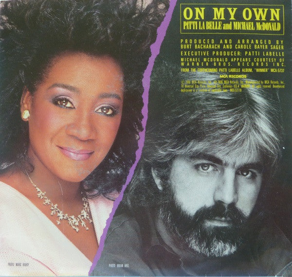 Patti LaBelle And Michael McDonald : On My Own (7", Pin)