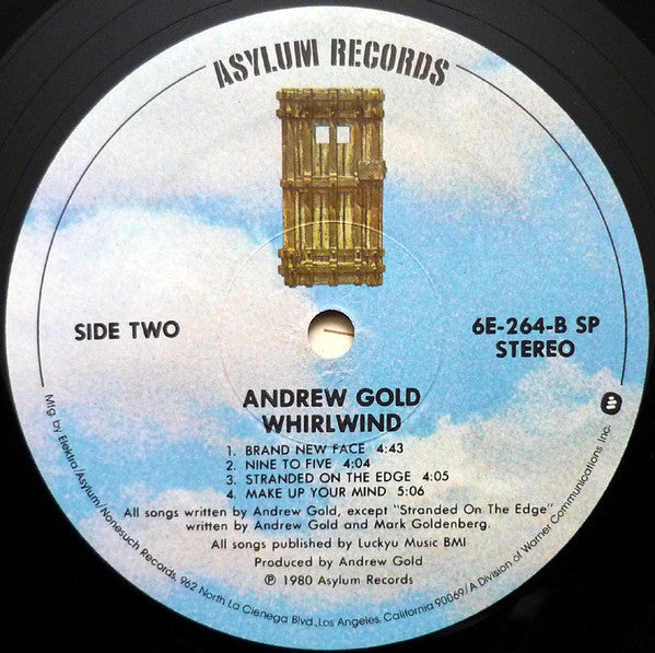 Andrew Gold : Whirlwind (LP, Album, Spe)