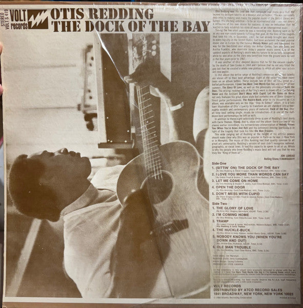 Otis Redding : The Dock Of The Bay (LP, Album, Ter)