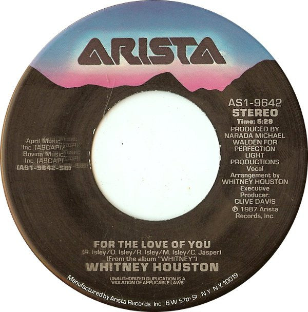 Whitney Houston : So Emotional (7", Single, Spe)