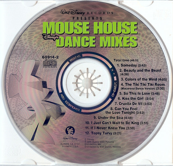 Various : Mouse House: Disney's Dance Mixes (CD, Album)