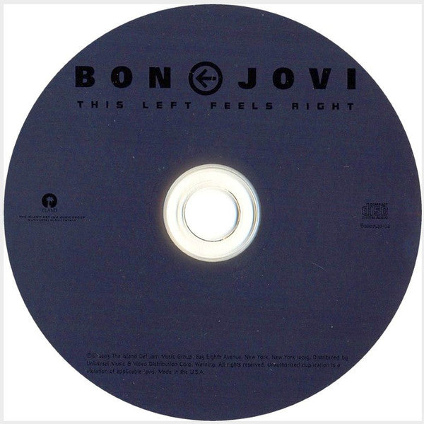 Bon Jovi : This Left Feels Right (CD, Album)