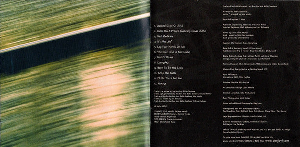 Bon Jovi : This Left Feels Right (CD, Album)