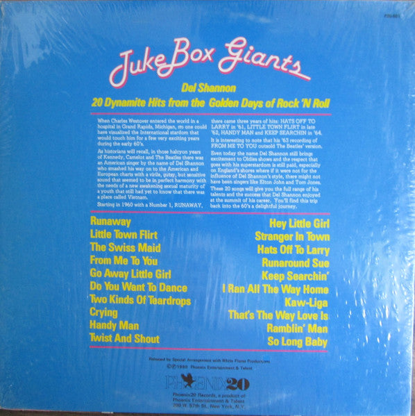 Del Shannon : Juke Box Giants (LP, Comp, M/Print)