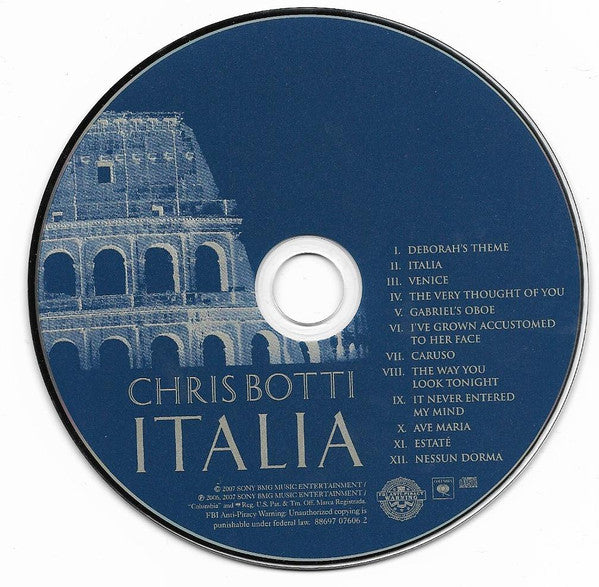 Chris Botti : Italia (CD, Album)