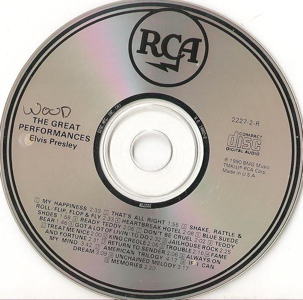 Elvis Presley : The Great Performances (CD, Comp, RM)