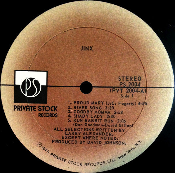 Larry "Jinx" Alexander : Jinx (LP, Album)