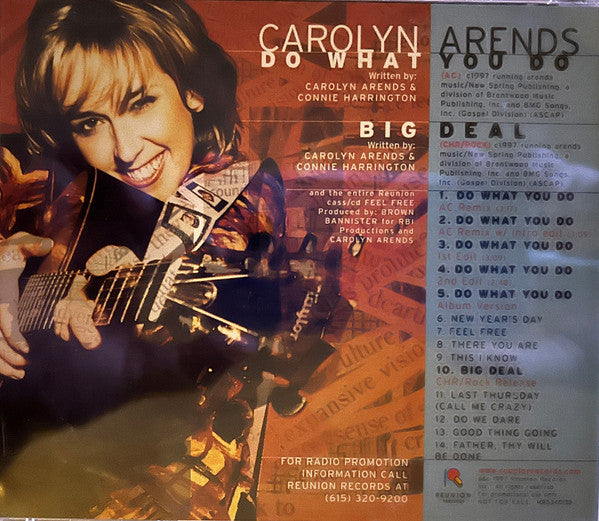 Carolyn Arends : Do What You Do / Big Deal (CD, Advance, Single, Promo)