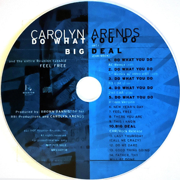 Carolyn Arends : Do What You Do / Big Deal (CD, Advance, Single, Promo)