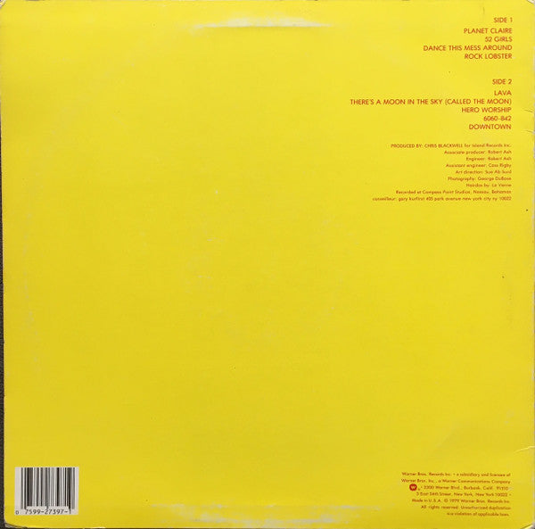 The B-52's : The B-52's (LP, Album, RE, Lef)