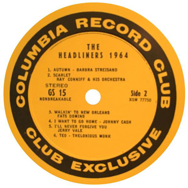 Various : The Headliners '64 (LP, Comp, Club)