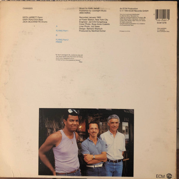 Keith Jarrett, Gary Peacock, Jack DeJohnette : Changes (LP, Album)