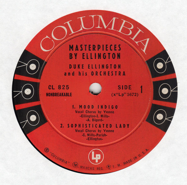 Duke Ellington And His Orchestra : Masterpieces By Ellington (In Uncut Concert Arrangements) (LP, Album, Mono, RE, Hol)