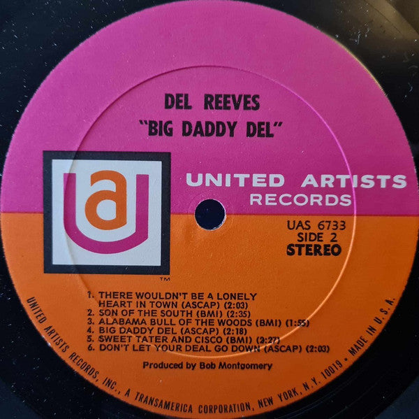 Del Reeves : Big Daddy Del (LP, Album)