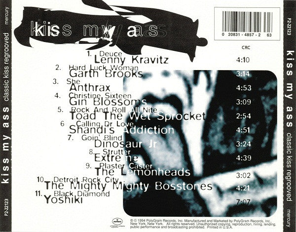 Various : Kiss My Ass (Classic Kiss Regrooved) (CD, Album, Club)