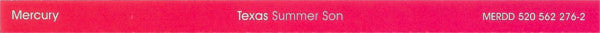 Texas : Summer Son (CD, Single)
