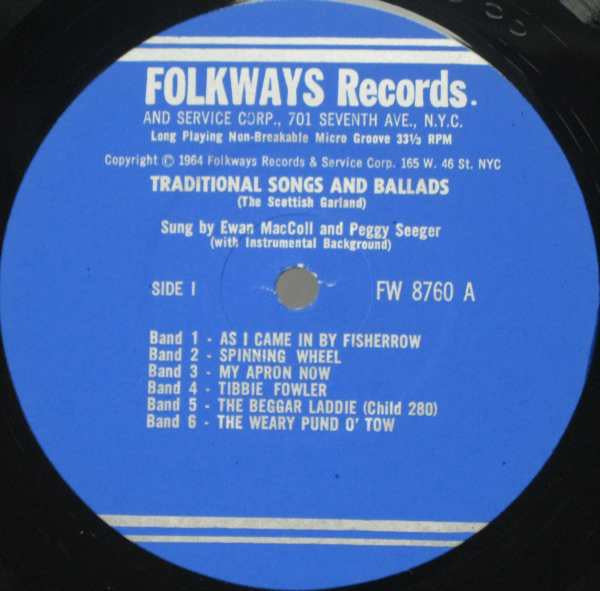 Ewan MacColl And Peggy Seeger : Traditional Songs And Ballads (LP, Album)