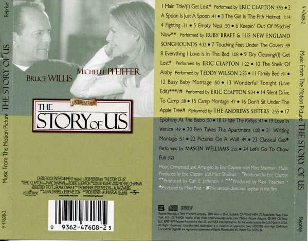 Eric Clapton With Marc Shaiman : The Story Of Us (Music From The Motion Picture) (HDCD, Album)