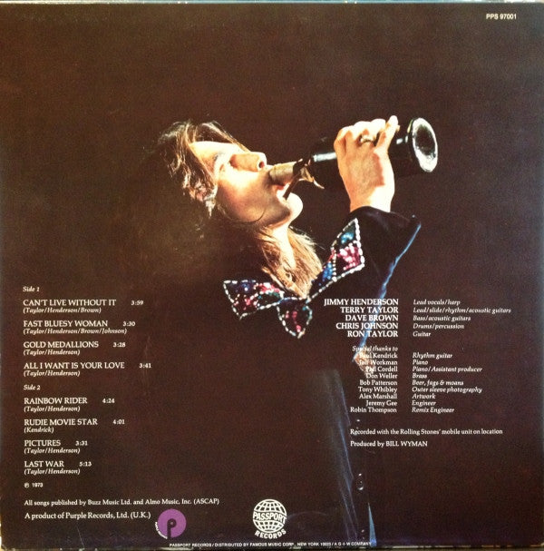 Tucky Buzzard : Allright On The Night (LP, Album)