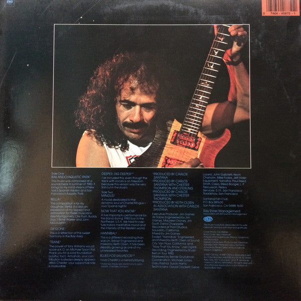 Carlos Santana : Blues For Salvador (LP, Album)